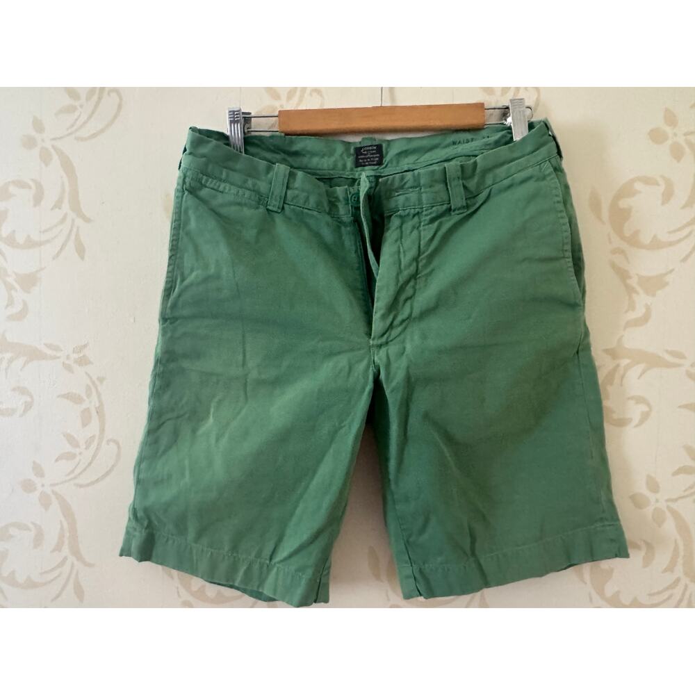 Mens Size 31 J.Crew Kelly Green Shorts 31" x 9"